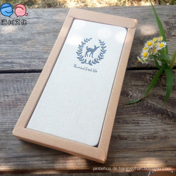 Fabric Hardcover Notebook mit Box für Werbegeschenk